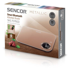 Sencor SKS 7076GD intelligens konyhai mérleg aranyszínű